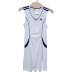 Adidas SLEEVELESS BLACK WHITE CLIMA365 PLEATED SKIRT TENNIS DRESS S Photo 1