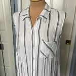 Peyton Jensen  Striped Sleeveless‎ Shirt Dress Photo 1