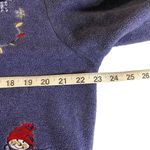 Holiday Lodge Northcrest Cozy Fleece Cardigan Shacket Snowmen Cabincore Medium Blue Photo 3