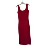 Hudson Jeans NWT  Scuba Midi Dress Small, RED DAHLIA Photo 6