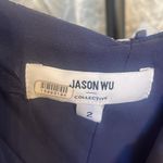 Jason Wu  x RTR Sheer Midi Dress Size 2 Blue White Chiffon Cute! Photo 5