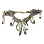 Kelly & Katie Litton Platform Sandal Gold Size 7M Scalloped Strappy 4" Photo 7