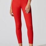 Carbon 38 Ribbed 7/8 Leggings Red Size XS Photo 0