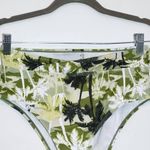 Green Tropical Print Bikini with High Waist Bottoms NWOT Size Medium Photo 3