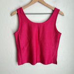 St. John  Knit Vintage Sparkle Metallic Tank Top Barbie Pink Size 4 Photo 1