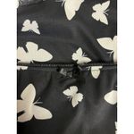 Wild Fable  Black White Butterfly Mini Slip Skirt Ruffle Hem Bow Pull on Small Photo 2