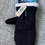 Isotoner  Black Mittens with Cream Lining Photo 0