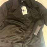 Forever 21 Black Long suede coat Photo 7