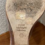 Stuart Weitzman Tia 100 Lucite Wedge PVC Clear Upper/Nude Leather Sandals 7.5B Photo 11