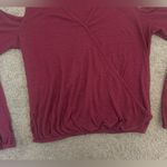 Rue 21  Long-Sleeve, Cross-Over Cut-Out Shoulder Ribbed Top, Size S Photo 3