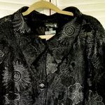 Womens size 3X Antthony Original Embroidered Lace button up Jacket lined NWT HSN Black Photo 3