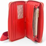 Steve Madden Nwt  red wallet with strap purse bag with snake design / rhinestone Photo 3