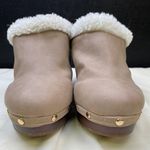 Juicy Couture Women's Tan Faux Fur Shoes/ Clogs Heels 4.5" Size 7 SKU 5496 Photo 3