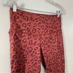 Leg End Burnt Orange Leopard Print Active Wear Pocket Leggings Size M Size M Photo 5