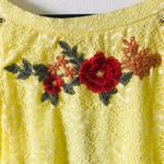 Lace Off The Shoulder Dress Yellow Photo 2