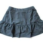 J.Crew NWT Tiered A-line Heather Carbon Gray Wool Flannel Ruffle Skirt 0 $98 Photo 0