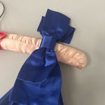 Trina Turk Blue Ruched One-Shoulder Cocktail Dress. New Year Holiday Event Photo 3