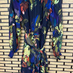 Alex Marie ‎ Blue Floral Dress Size 6 Photo 0