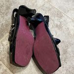 Gretta faux leather croc embossed sling back peep toe heels black size 6 Photo 6