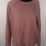 LL BEAN 517143 Mauve Organic Cotton Slub Sweater Raglan Large Petite Pink Size undefined Photo 0