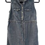 Mossimo Supply Co Chambray Denim Dress XS Sleeveless Button Front Photo 0