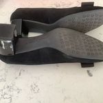 Adrienne Vittadini black suede pumps block heel shoes size 9.5 party court shoes Photo 3