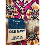 Old Navy  Preppy Pink Mosaic Print Pink Pull On Shorts Medium NWT Photo 2
