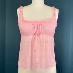 Victoria's Secret Vintage Y2K 2004 Victoria’s Secret Babydoll Embroidered Lettuce Hem Night Top Photo 0