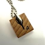 Alice in Wonderland drink me scrabble tile necklace Photo 9