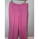 Lafayette 148  Women's Pink Sullivan Pleated Wide-Leg Wool Silk Pants Size 10 NEW Photo 6