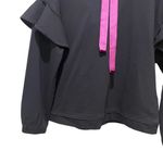 Laundry by Shelli Segal ruffle sleeve Sweatshirt black size small Photo 2