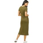 Outerknown  Neptune Tee Dress in Olive Small NWT Photo 4