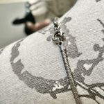 Floral Pottery Pendant Necklace Blue Photo 6