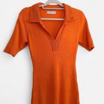 Caroline Constas Orange Knit Midi Dress – Retro It Photo 3