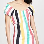 NEW Caroline Constas Calla Mini Dress Multi Color Stripes Size Small Pink Photo 2