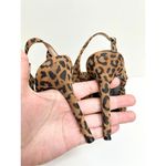 Charles David Charles‎ David Sandals Womens Size 7.5 Animal Print Brown Bow Luxe Slide Heels Photo 7