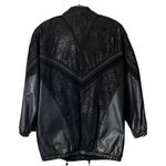 Vintage Winlit Leather Detail design women’s Jacket. SZ. S Black Photo 2