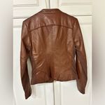 Guess  Women's Faux Leather Motorcycle Jacket 🧥 Size Small Brown Photo 5