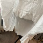 Theory Women’s  White Tiered Sundress Spaghetti Strap Boho Peasant Vacation Flowy Photo 10