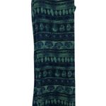 VTG 90s Maxi Dress Sleeveless Size Medium Beach Vacation Boho Cover Up Coastal Blue Photo 0