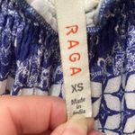 Anthropologie Raga Blue Boho Pom Pom Romper XS | Festival Gypsy Style Photo 5