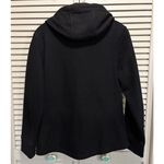 Time & Tru Zip Up Knit Jacket Hood Pockets Size Medium Warm Heavyweight Photo 3