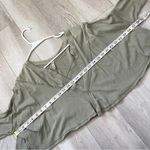 Free People Crop Top v neck long sleeve womens Green (small) oversized boho Photo 2