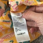 Anthropologie Maeve Mica Sleeveless Blouse Yellow Floral Halter Neck Size 4 Photo 5