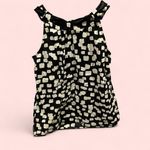 AB Studio Cute vintage 90’s breezy cotton tie collar high neck sleeveless blouse  Photo 3