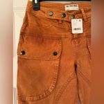 Free People We The Free Hot In It Moto Pants Women’s Brown Caramel Pants Sz 0 Photo 11