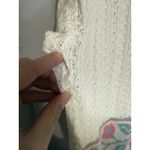 Vintage Cricket Lane Floral Knit Cottage Core Short Sleeve Cream Sweater Size XL Photo 5