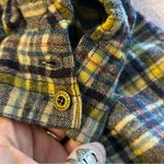 Brittania vintage wool yellow blue plaid flannel size M outdoors granola Size M Photo 7