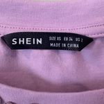 SheIn  Women’s XS Extra Small Light Purple Bead Embellished Short Sleeve T-Shirt Photo 2
