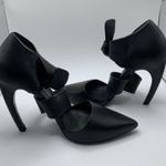 Proenza Schouler  Black Women's heel studded genuine leather Shoes Sz38.5/US7-7.5 Photo 8